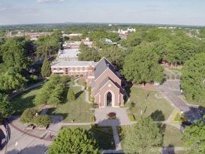 Aerial view of campus